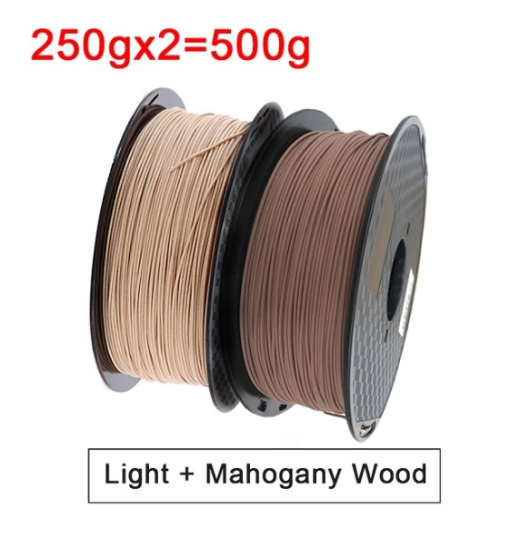 3D Printer Filament Wood PLA 1.75mm Sublimation Wooden PLA 3D Printing Material 1kg/500g/250g Ebony Red Sandal Wood Filamento