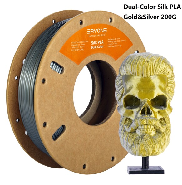 ERYONE 200g Dual/Tri Colors Silk PLA Filament For FDM 3D Printer 1.75mm ±0.03 High Quality New arrival Impresora 3D Printting