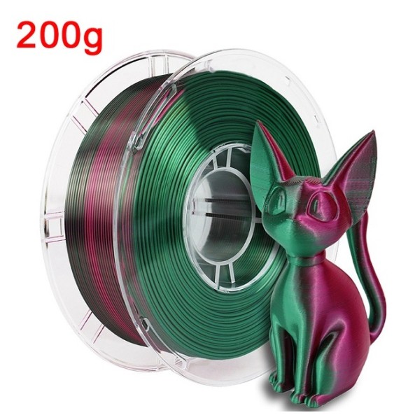 3D Printer Filament PLA 1.75mm 200G 3D Silk Filament Dual Color PLA Rainbow Filament PLA Silk Tricolor Filamento impresora 3d