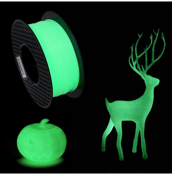 PLA Glow In The Dark Noctilucent Filament 1.75mm Plastic 3D Printer Materials Glowing Rainbow Red Firefly Green Filaments