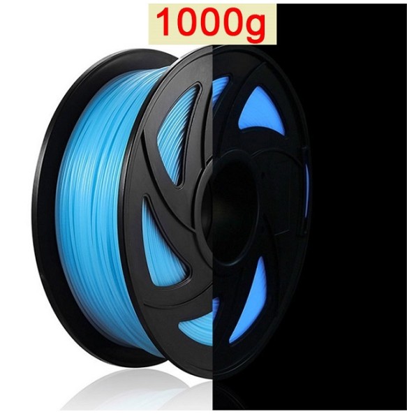 3D Filament PLA Glow In The Dark Luminous PLA 1kg 1.75mm Glowing Filament PLA Noctilucent 3D Printing Filaments Rainbow Filament