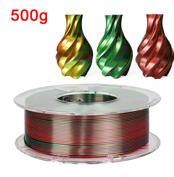 200G 3D Printer Filament Tricolor PLA 1.75mm 1kg Filament Silk 3D Material Sublimation PLA Multicolor Filamento Impresora 3D