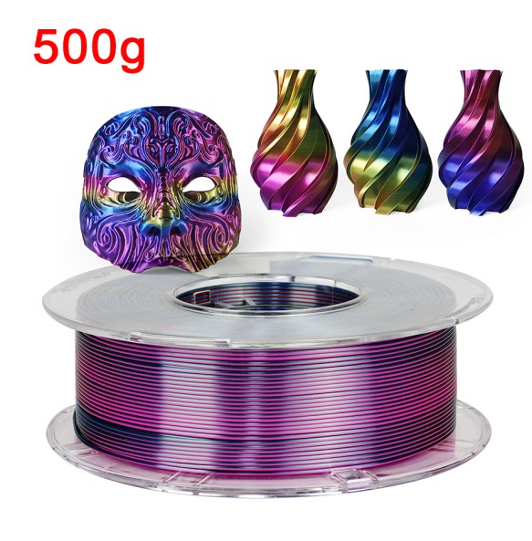 250G 3D Filament PLA 1.75mm 1kg Tricolor Filament Silk PLA 3D Printer Material Sublimation PLA Multicolor Filamento Impresora 3D