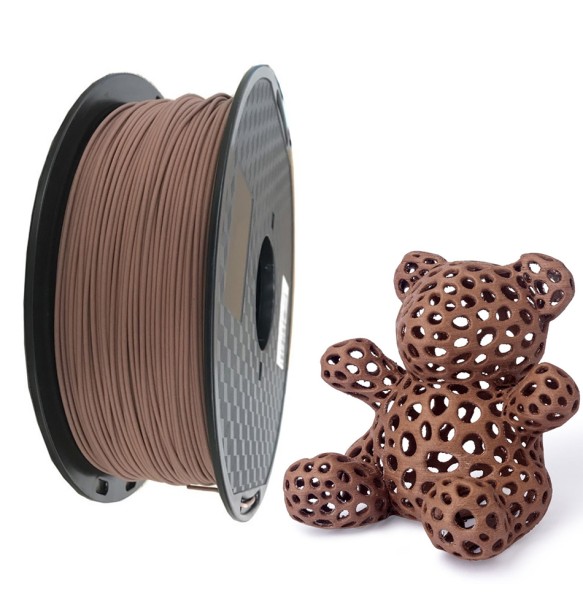 Wood Filament PLA 3D Printer 1.75mm 250g / 0.5Kg / 1Kg 3D Printing Material PLA Light Dark Red Wooden Color Filaments No Bubble