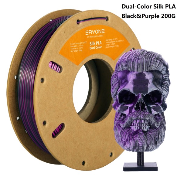 ERYONE 200g Dual/Tri Colors Silk PLA Filament For FDM 3D Printer 1.75mm ±0.03 High Quality New arrival Impresora 3D Printting