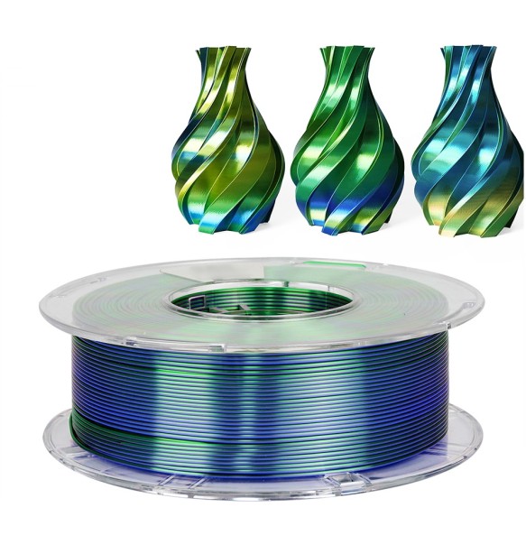 Tricolor PLA 1kg 3D Printer Tri Colors Filament Silk PLA 1.75mm For FDM 3D Printer Material Impresora 3D Printing PLA Multicolor