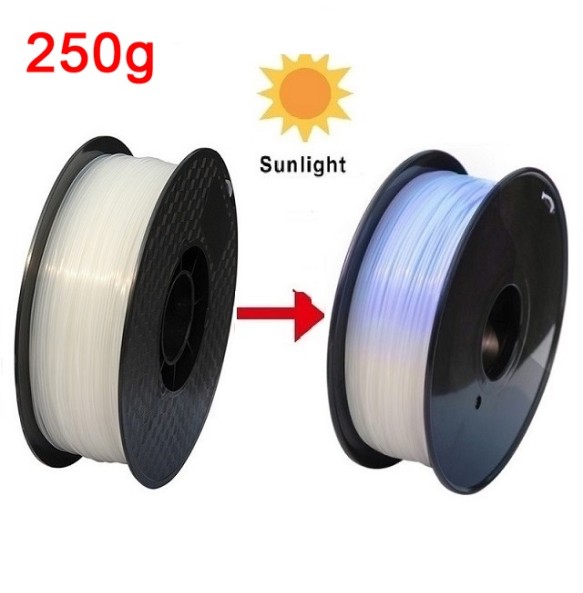 3D Printer PLA Filament Color Change With Sunlight 3D Filament PLA 250G/500G/1KG 3D Printing Material Sublimation Plastic Blue