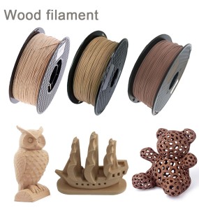 Wood Filament PLA 3D Printer 1.75mm 250g / 0.5Kg / 1Kg 3D Printing Material PLA Light Dark Red Wooden Color Filaments No Bubble