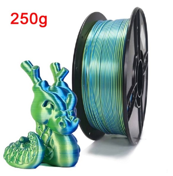 250g Dual Color PLA Silk Filament 1kg 3D Printer Filament 1.75mm Two-tone 3D Printing Material Two Color PLA Sublimation Duotone