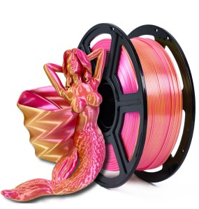 Dual Color PLA Filament for 3D Printer Two-tone 3D Printing Material 1.75mm Magic Two Colors Sublimation Duotone Silk Filaments