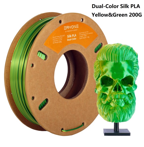 ERYONE 200g Dual/Tri Colors Silk PLA Filament For FDM 3D Printer 1.75mm ±0.03 High Quality New arrival Impresora 3D Printting