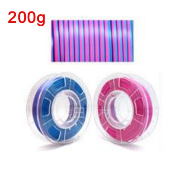 3D Printer Filament PLA 1.75mm 200G 3D Silk Filament Dual Color PLA Rainbow Filament PLA Silk Tricolor Filamento impresora 3d