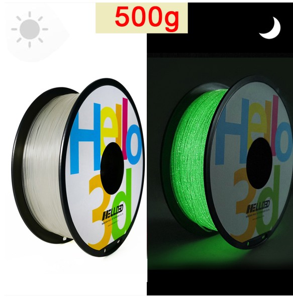 PLA Glow In The Dark Noctilucent Filament 1.75mm Plastic 3D Printer Materials Glowing Rainbow Red Firefly Green Filaments