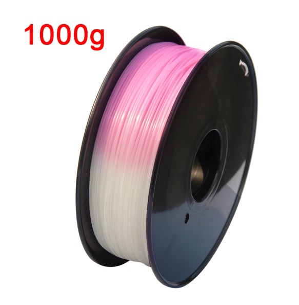 PLA Light Change Color 3D Printer Filament Printing Material Sublimation Plastic White to Pink Yellow Blue PLA for 3D Printer