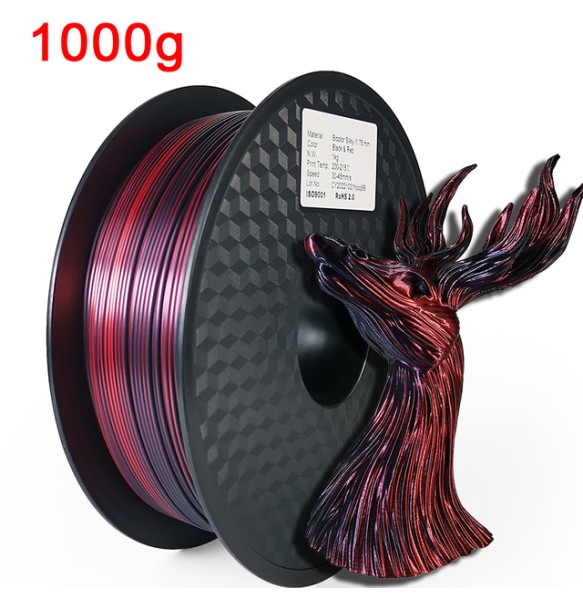 3D Filament Dual Color PLA 1kg 3D Printer Filament Silk PLA 1.75mm Two-tone 3D Printing Material Two Colors Sublimation Duotone