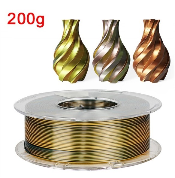 200G 3D Printer Filament Tricolor PLA 1.75mm 1kg Filament Silk 3D Material Sublimation PLA Multicolor Filamento Impresora 3D