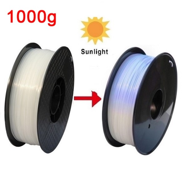 3D Printer PLA Filament Color Change With Sunlight 3D Filament PLA 250G/500G/1KG 3D Printing Material Sublimation Plastic Blue