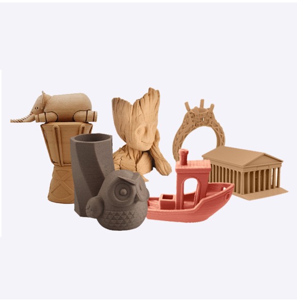 3D Printer Filament Wood PLA 1.75mm Sublimation Wooden PLA 3D Printing Material 1kg/500g/250g Ebony Red Sandal Wood Filamento