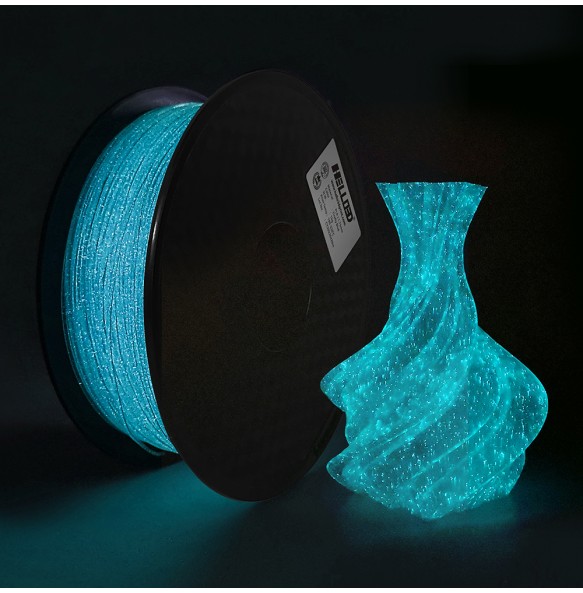 Luminous Filament PLA 1kg 3D Printer Filamento PLA 1.75mm Glowing in the Dark Noctilucent 3D Printing Filaments Rainbow Firefly