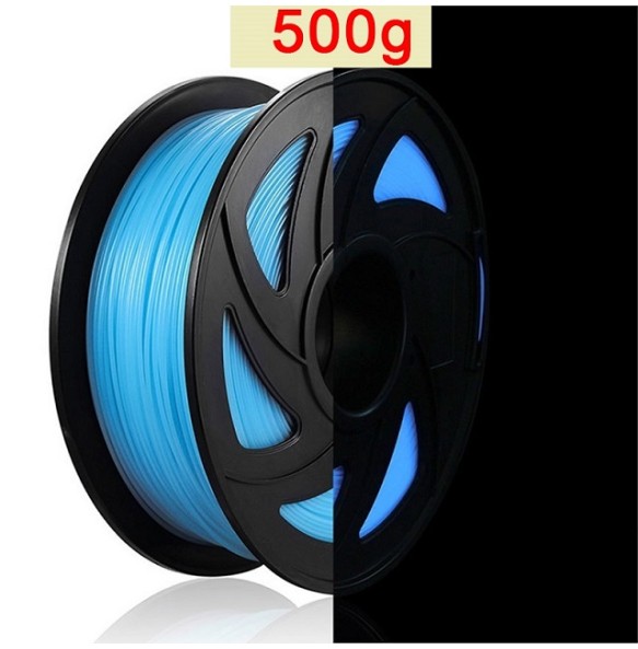 3D Filament PLA Glow In The Dark Luminous PLA 1kg 1.75mm Glowing Filament PLA Noctilucent 3D Printing Filaments Rainbow Filament