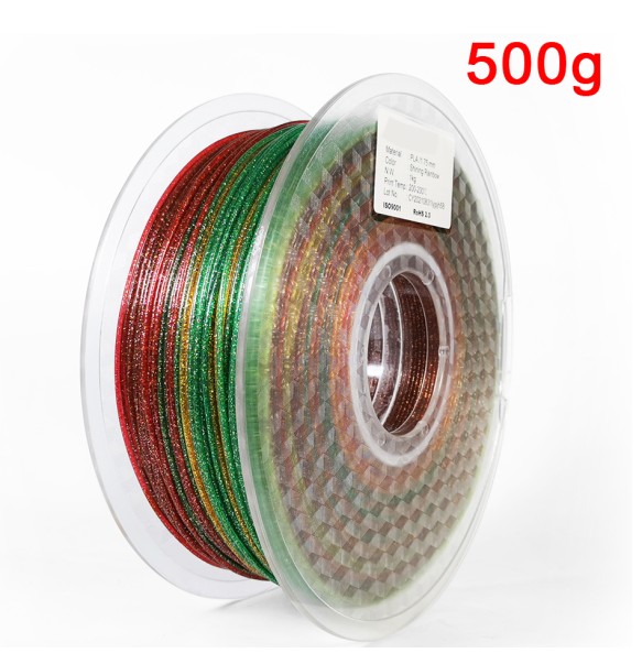 PLA Crystal Filaments 1.75 mm 1Kg /500g / 250g 3D Printer Filament Sparkle Shining 3D Printing Material Glittering PLA Filaments