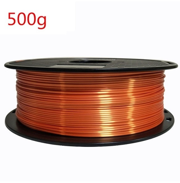 250G 3D Filament PLA 1kg 1.75mm Silk Filament 3D Printer Silky Filament PLA 3D Printing Material Copper 3D Filamento Rose Gold