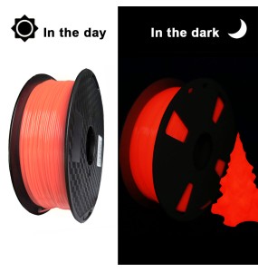 Glowing In The Dark 1.75mm 3D Printer Filament Luminous Sublimation Material for 3d Printing Glow Ranibow/ Red/ Firefly Green