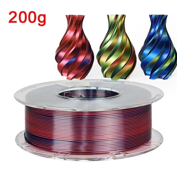 200G 3D Printer Filament Tricolor PLA 1.75mm 1kg Filament Silk 3D Material Sublimation PLA Multicolor Filamento Impresora 3D