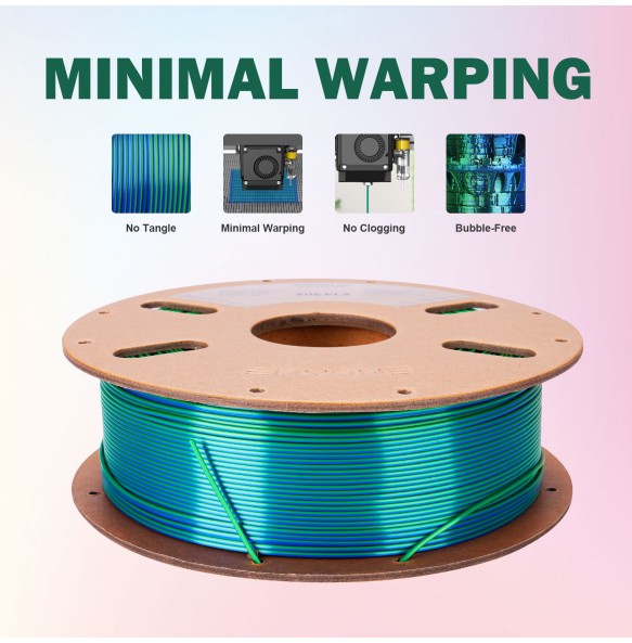 ERYONE 200g Dual/Tri Colors Silk PLA Filament For FDM 3D Printer 1.75mm ±0.03 High Quality New arrival Impresora 3D Printting