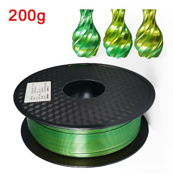 200G Filament Dual Color PLA 1kg 3D Pinter PLA Silk Filament 1.75mm 3D Printing Material Two Color Filamento PLA Sublimation