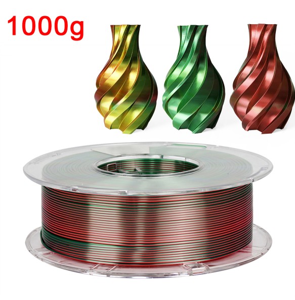 200G 3D Printer Filament Tricolor PLA 1.75mm 1kg Filament Silk 3D Material Sublimation PLA Multicolor Filamento Impresora 3D