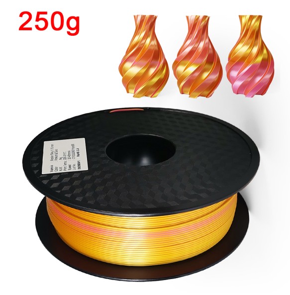 3D Printer Filament Two-tone PLA 1.75mm 250G Silk-like Material for 3D Printing Sublimation Products Dual Color Magic Filaments