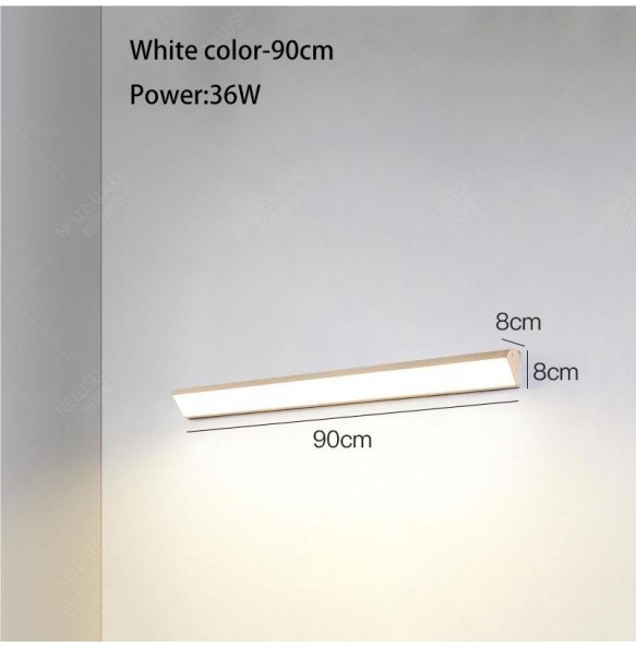 Led Waterproof Wall Lamp IP65 Outdoor Long Strip Exterior Line Light Garden Decoration External Wall Washer Lamps White Black