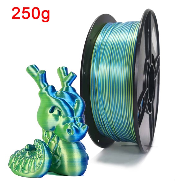 3D Printer Filament Two-tone PLA 1.75mm 250G Silk-like Material for 3D Printing Sublimation Products Dual Color Magic Filaments