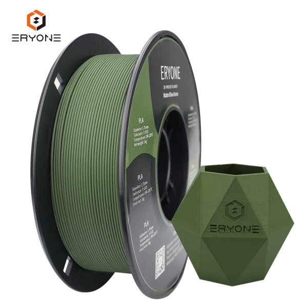 ERYONE Matte PLA Filament 1KG Spool 1.75mm 1.45 Density (g/cm3) Matte PLA Filament For FDM 3D Printer Fast Free Shipping