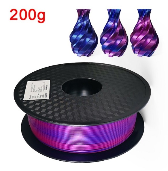 3D Printer Filament PLA 1.75mm 200G 3D Silk Filament Dual Color PLA Rainbow Filament PLA Silk Tricolor Filamento impresora 3d