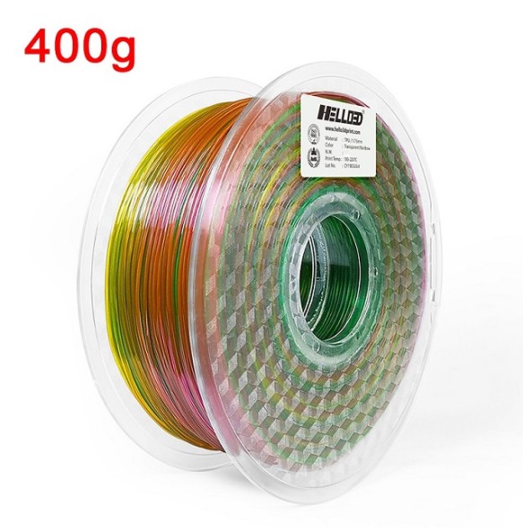 3D Printing Flexible Filament TPU 1kg Filamento 1.75mm Filament 250g Rainbow Filament Glowing 3D Printing Materials White Black