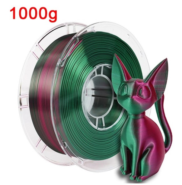 3D Filament Dual Color PLA 1kg 3D Printer Filament Silk PLA 1.75mm Two-tone 3D Printing Material Two Colors Sublimation Duotone