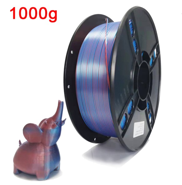 Dual Color PLA Filament for 3D Printer Two-tone 3D Printing Material 1.75mm Magic Two Colors Sublimation Duotone Silk Filaments