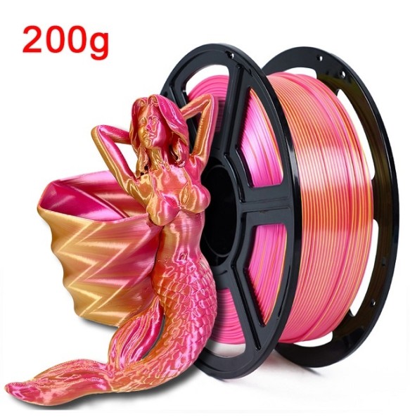 200G Dual Color Filament PLA 1kg 3D Pinter PLA Silk Filament 1.75mm 3D Printing Material Two Color Filamento PLA Sublimation