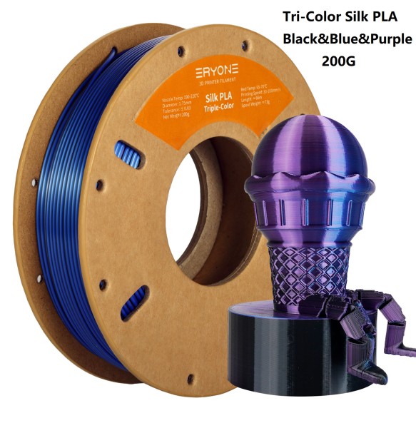 ERYONE 200g Dual/Tri Colors Silk PLA Filament For FDM 3D Printer 1.75mm ±0.03 High Quality New arrival Impresora 3D Printting