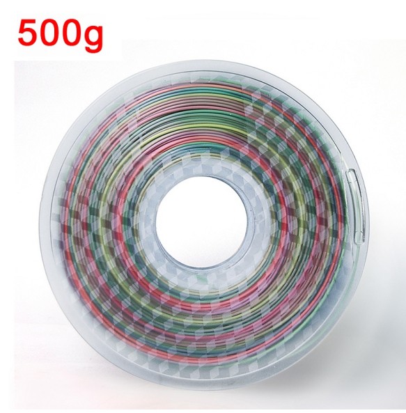 Rainbow Filament Silk PLA 1.75mm 1kg 3D Printer Filament Silky Luster 250g/500g Shiny 3D Pen Printing Materials Consumables