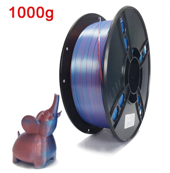 3D Printer Dual Color Filament PLA 1kg Silk Filament 1.75mm Two-tone 3D Printing Material Two Color Filament Sublimation Duotone