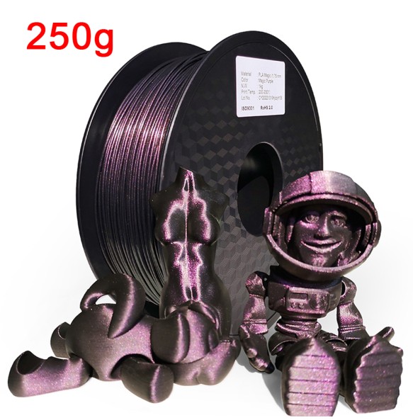 PLA Glitter 3D Printer Filament Metal-Like Sublimation Products Magic Shiny Material 1.75mm for 3D Printing DIY Supplies