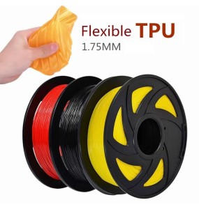 3D Printer Filament Flexible TPU 1kg Filamento 1.75mm Filament 200G Rainbow Filament Glowing 3D Printing Materials White Black