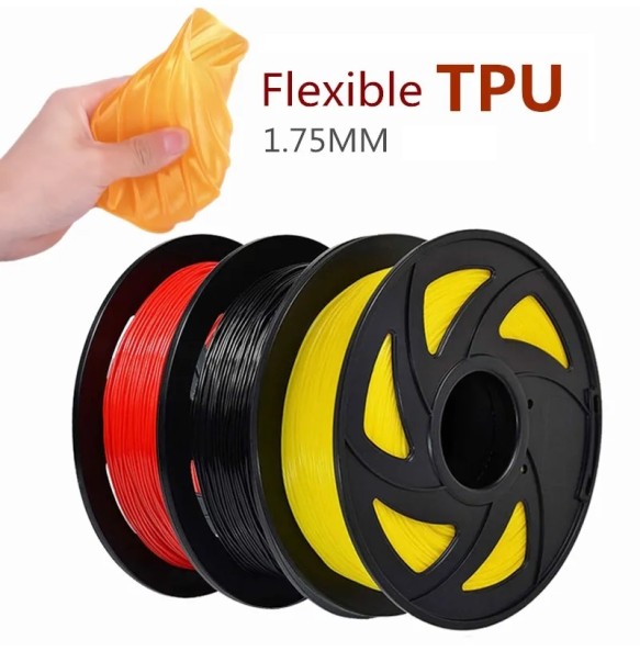 3D Printer Filament Flexible TPU 1kg Filamento 1.75mm Filament 200G Rainbow Filament Glowing 3D Printing Materials White Black