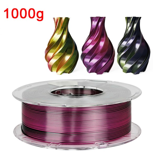 Tricolor PLA 1kg 3D Printer Tri Colors Filament Silk PLA 1.75mm For FDM 3D Printer Material Impresora 3D Printing PLA Multicolor