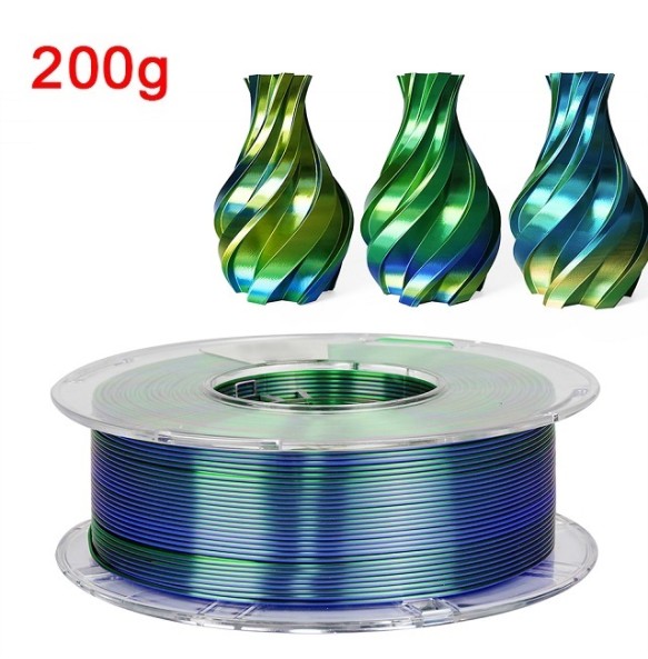 200G 3D Printer Filament Tricolor PLA 1.75mm 1kg Filament Silk 3D Material Sublimation PLA Multicolor Filamento Impresora 3D