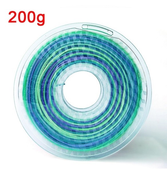 3D Printer Filament Flexible TPU 1kg Filamento 1.75mm Filament 200G Rainbow Filament Glowing 3D Printing Materials White Black