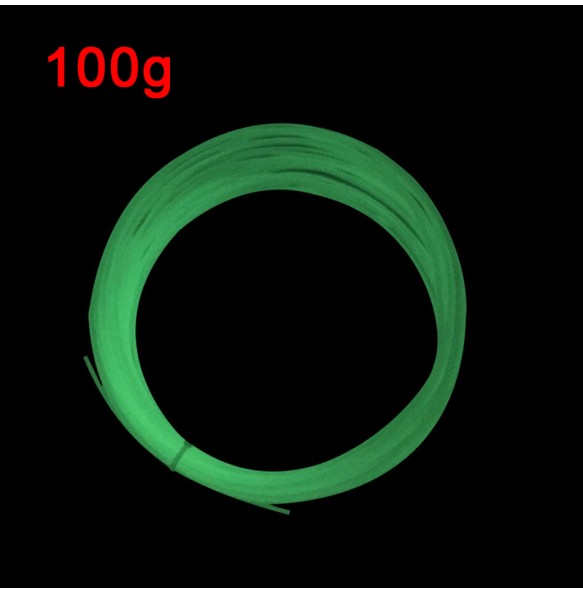 PLA Glow In The Dark Noctilucent Filament 1.75mm Plastic 3D Printer Materials Glowing Rainbow Red Firefly Green Filaments